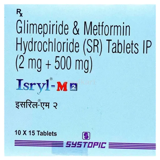 isryl m 2mg tablet 15's